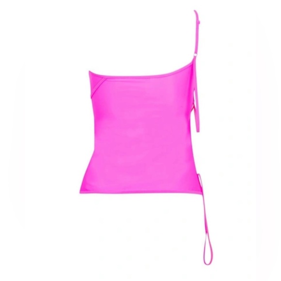 BALENCIAGA Cut-Out Asymmetrical Strap One-Shoulder Tank Top - Picture 5 of 10